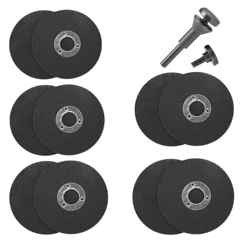 12 Stück 50 Mm Harz-Radscheibe, 2 Zoll Metall-Trennscheibe For Schneiden Von Metall Und Eisen, Mini-Rotationssägeblätter Mit 1 Stück Montagedorn von ZINTCBLGE