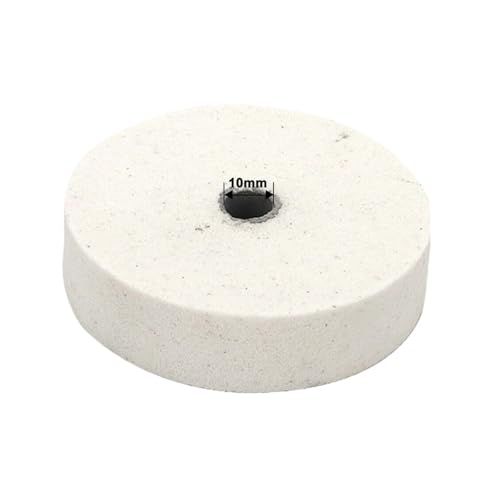 1PC 3 Zoll/75mm Schleifstein Polierscheibe Metall Schleifpolierscheibe Polierscheiben For Doppelschleifer Metallbearbeitung(White) von ZINTCBLGE