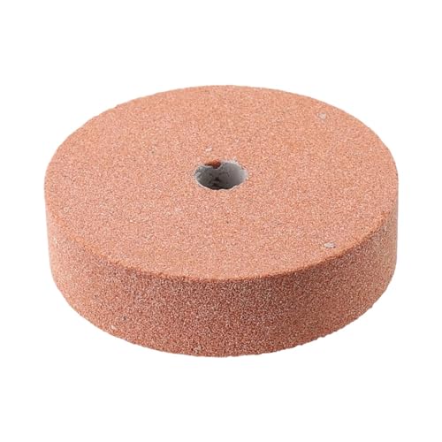 1PC 3 Zoll/75mm Schleifstein Polierscheibe Metall Schleifpolierscheibe Polierscheiben For Doppelschleifer Metallbearbeitung(Yellow) von ZINTCBLGE