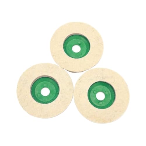 3–12 Stück 100 Mm Polierwolle-Schleifscheibe, 4 Zoll Industrie-Wollfilzscheibe, Metall-Rostentfernungs-Schleifscheibe For Winkelschleifer(3ps) von ZINTCBLGE