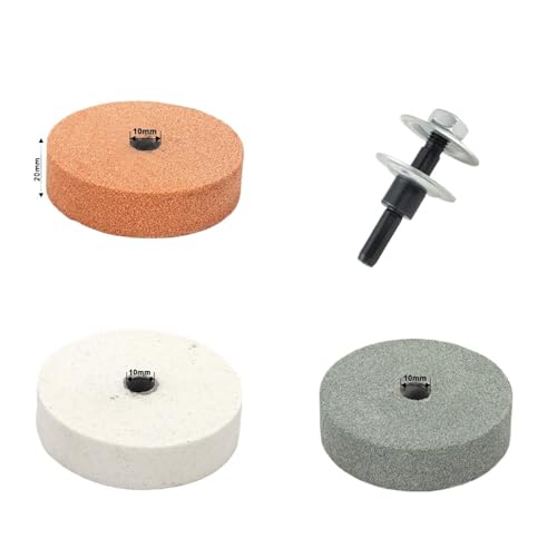 Kompatibel Mit NuoDun 75 Mm Schleifscheibe, 3 Zoll Polierscheibe, Drehschleifpad For Elektrische Bohrmaschinen For Polieren Von Metalllegierungen, Mit 1 Stück Anschluss(4pcs set) von ZINTCBLGE