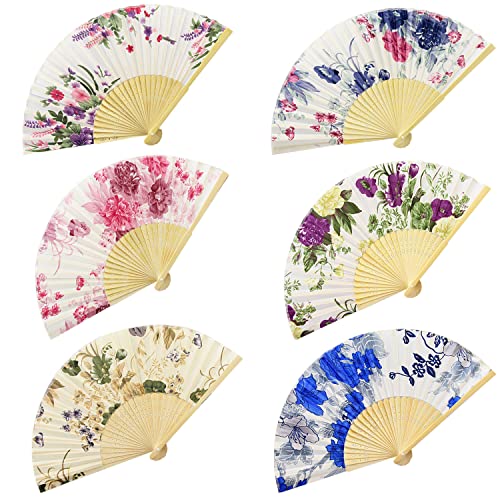 ZIOYA 6 Stück Bambus Faltbare Fächer Handfächer Handheld Faltfächer für Damen Holz Geschnitzten Bambus Faltfächer Chinesischen Stil Hand Fächer für Wanddekoration Geschenke Hochzeit ZIOYA 6 Stück Bambus Faltbare Fächer Handfächer Handheld Faltfächer für Damen Holz Geschnitzten Bambus Faltfächer Chinesischen Stil Hand Fächer für Wanddekoration Geschenke Hochzeit von ZIOYA