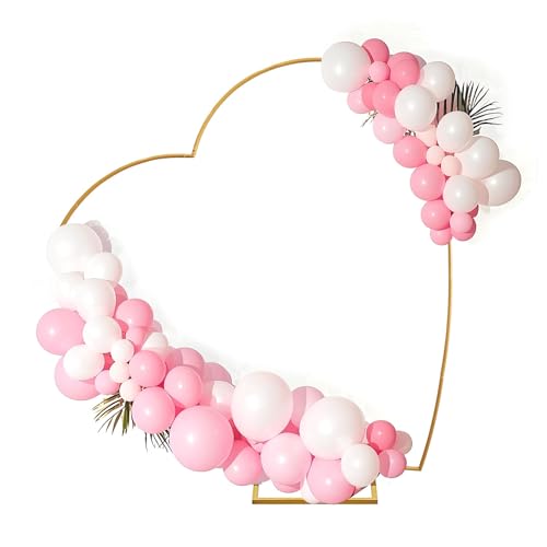 ZIRUU Schräges herzförmiges Ballonbogen Ständer aus goldem Metall Ballonbogen Frame mit Sockel für Hochzeiten, Geburtstage, Partys Foto-Hintergrund Dekorationen ZIRUU Schräges herzförmiges Ballonbogen Ständer aus goldem Metall Ballonbogen Frame mit Sockel für Hochzeiten, Geburtstage, Partys Foto-Hintergrund Dekorationen von ZIRUU