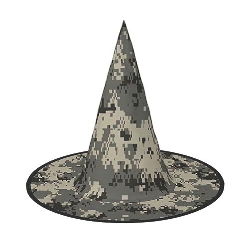 ZISHAK Armee-Hexenhut für Damen, digitaler Camouflage-Hut, ultimativer Partyhut für das beste Halloween-Kostüm-Ensemble von ZISHAK