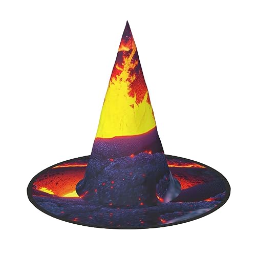 ZISHAK Kilauea Vulkan-Hexenhut für Damen, ultimativer Partyhut für das beste Halloween-Kostüm-Ensemble von ZISHAK