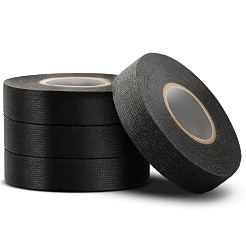 ZITFRI 4 x Gewebeband Kabelbaum Klebeband KFZ Isolierband Schwarz Auto Hitzebeständige Isolierung Band PET-Vlies Baumwoll Kleberband Elektrisches Klebeband für Kabelbäume ZITFRI 4 x Gewebeband Kabelbaum Klebeband KFZ Isolierband Schwarz Auto Hitzebeständige Isolierung Band PET-Vlies Baumwoll Kleberband Elektrisches Klebeband für Kabelbäume von ZITFRI