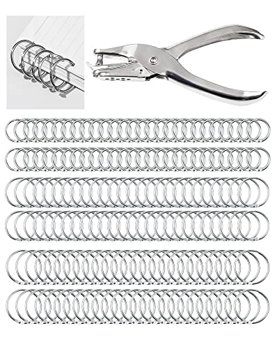 ZITFRI 150PCS Buchringe 3 Größen 20mm 25 mm 30 mm Buchbinderinge mit Lochzange 6mm Loch Loseblatt Verbinder Binder Ringe Silber Metallringe Karteikarten Ringe Buchringe mit Lochstanzer ZITFRI 150PCS Buchringe 3 Größen 20mm 25 mm 30 mm Buchbinderinge mit Lochzange 6mm Loch Loseblatt Verbinder Binder Ringe Silber Metallringe Karteikarten Ringe Buchringe mit Lochstanzer von ZITFRI