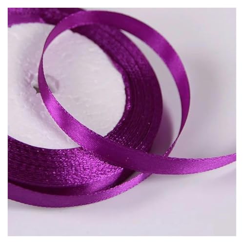 Bänder für Geschenkverpackungen, 10 mm Satinband for Selbermachen, Nähen, handgefertigtes Bastelzubehör, Schwarz, Weiß, Beige, Rosa, Rot, Blau, Grün, Lila, Weihnachtsdekorationsband(Dark purple) Bänder für Geschenkverpackungen, 10 mm Satinband for Selbermachen, Nähen, handgefertigtes Bastelzubehör, Schwarz, Weiß, Beige, Rosa, Rot, Blau, Grün, Lila, Weihnachtsdekorationsband(Dark purple) von ZIUBMVDYC