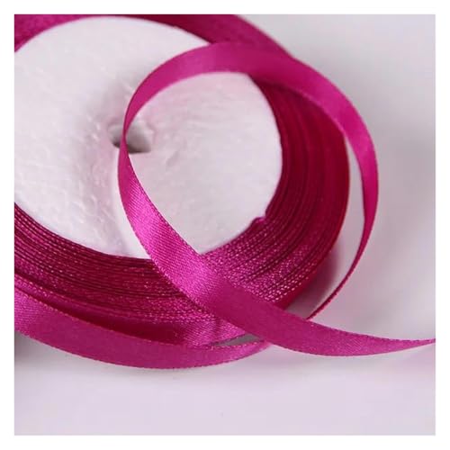 Bänder für Geschenkverpackungen, 10 mm Satinband for Selbermachen, Nähen, handgefertigtes Bastelzubehör, Schwarz, Weiß, Beige, Rosa, Rot, Blau, Grün, Lila, Weihnachtsdekorationsband(Rose Purple) Bänder für Geschenkverpackungen, 10 mm Satinband for Selbermachen, Nähen, handgefertigtes Bastelzubehör, Schwarz, Weiß, Beige, Rosa, Rot, Blau, Grün, Lila, Weihnachtsdekorationsband(Rose Purple) von ZIUBMVDYC
