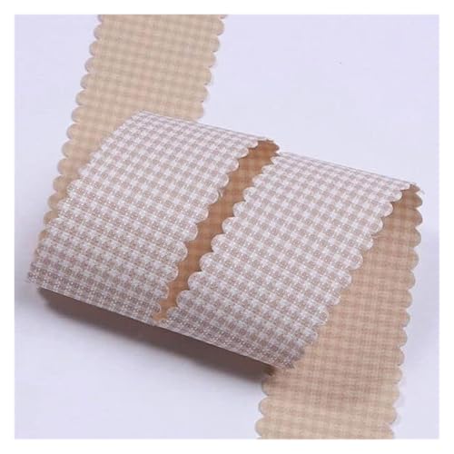 Bänder für Geschenkverpackungen, 5 Yards buntes, passendes, mit Gittermuster bedrucktes Band for DIY-Handwerk, Schleife, Haarschmuck, Materialien, Geschenkverpackung, Kleidung, Hutbesatz(Apricot,12mm) Bänder für Geschenkverpackungen, 5 Yards buntes, passendes, mit Gittermuster bedrucktes Band for DIY-Handwerk, Schleife, Haarschmuck, Materialien, Geschenkverpackung, Kleidung, Hutbesatz(Apricot,12mm) von ZIUBMVDYC