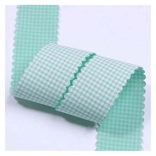 Bänder für Geschenkverpackungen, 5 Yards buntes, passendes, mit Gittermuster bedrucktes Band for DIY-Handwerk, Schleife, Haarschmuck, Materialien, Geschenkverpackung, Kleidung, Hutbesatz(Grün,40mm) Bänder für Geschenkverpackungen, 5 Yards buntes, passendes, mit Gittermuster bedrucktes Band for DIY-Handwerk, Schleife, Haarschmuck, Materialien, Geschenkverpackung, Kleidung, Hutbesatz(Grün,40mm) von ZIUBMVDYC
