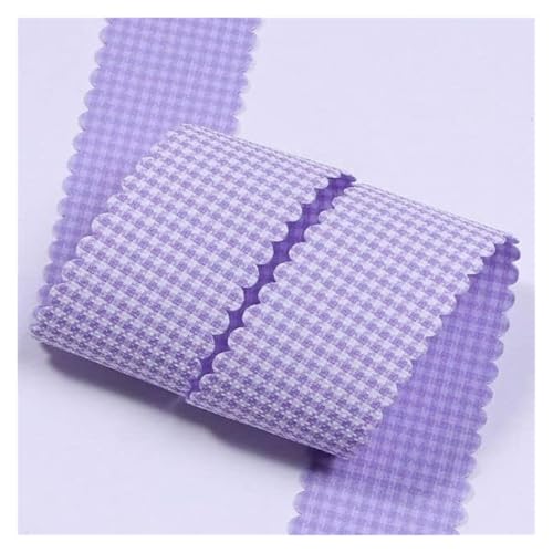 Bänder für Geschenkverpackungen, 5 Yards buntes, passendes, mit Gittermuster bedrucktes Band for DIY-Handwerk, Schleife, Haarschmuck, Materialien, Geschenkverpackung, Kleidung, Hutbesatz(Purple,25mm) Bänder für Geschenkverpackungen, 5 Yards buntes, passendes, mit Gittermuster bedrucktes Band for DIY-Handwerk, Schleife, Haarschmuck, Materialien, Geschenkverpackung, Kleidung, Hutbesatz(Purple,25mm) von ZIUBMVDYC