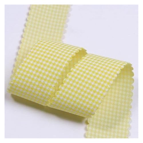 Bänder für Geschenkverpackungen, 5 Yards buntes, passendes, mit Gittermuster bedrucktes Band for DIY-Handwerk, Schleife, Haarschmuck, Materialien, Geschenkverpackung, Kleidung, Hutbesatz(Unique Colour von ZIUBMVDYC