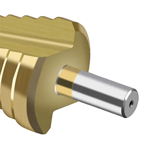 Spiralgenuteter Stufenbohrer, 42 mm beschichteter Stufenbohrer, 14-stufiges Lochbohr-Elektrowerkzeug for Metall und Holz von ZIUBMVDYC