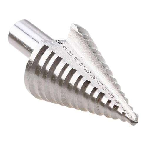 Spiralgenuteter Stufenbohrer, 5 35 mm beschichtete Stufenbohrer, HSS, gerader Stufenkegel von ZIUBMVDYC