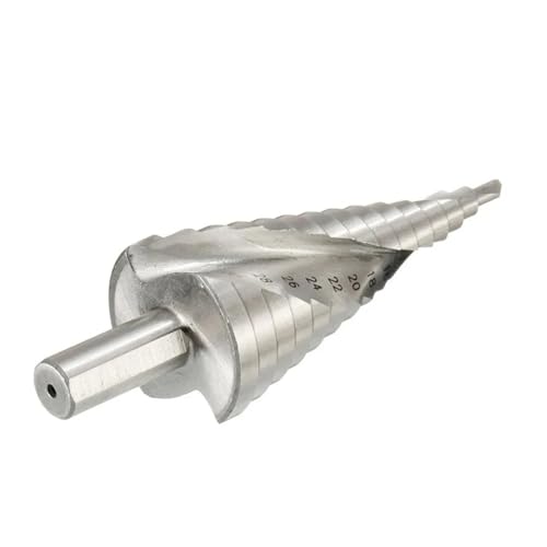Spiralgenuteter Stufenbohrer, Stufenbohrer, 1 Stück, 32 mm, Pagodenbohrer, Sechskantschraubenbohrer(32mm) von ZIUBMVDYC