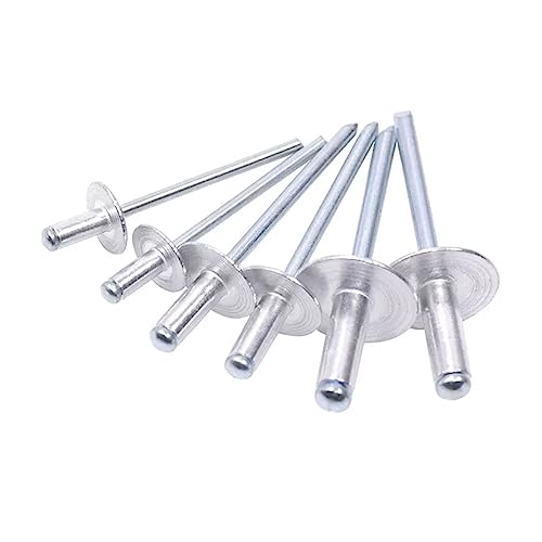 ZIUBMVDYC Aluminium-Blindnieten, 50 stücke Aluminium Große Flansch Kopf Blind Nieten Pull Dekoration Pop Nagel Aluminium Niet(3.2x10x9.5mm) von ZIUBMVDYC
