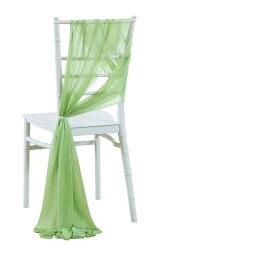 ZIUBMVDYC Stuhl Schärpen, 20 STÜCKE Hochzeit Stuhl Dekoration 17x250 cm for Hochzeit Gang Dekorationen Party Bankett Veranstaltung(Sage Green) von ZIUBMVDYC