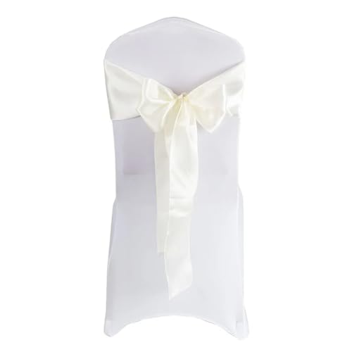 ZIUBMVDYC Stuhl Schärpen, Fleckband DIY Schmetterling Bogen Knoten Gürtel Krawatten for Hotel Hochzeit Veranstaltungen Bankett Geburtstag Party Dekoration(Begie) von ZIUBMVDYC