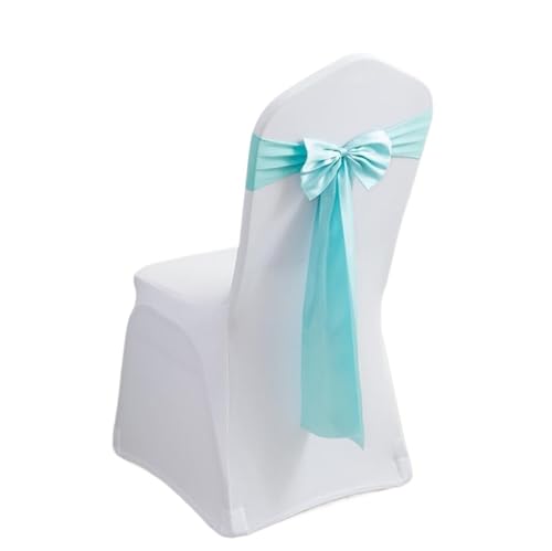 ZIUBMVDYC Stuhl Schärpen, Spandex Stuhl Schärpe Hochzeit Fliege for Geburtstag Party Hotel Abendessen Dekoration Design(Blue01) von ZIUBMVDYC