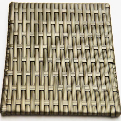 ZIUSFAC 60m Kunststoff Reparaturmaterial Synthetische Rattan Weben Material PE Rattan Weidenkorb-Reparaturmaterial Geflochtenem Rattan Rattan Möbel Befestigungsset(Gold) von ZIUSFAC