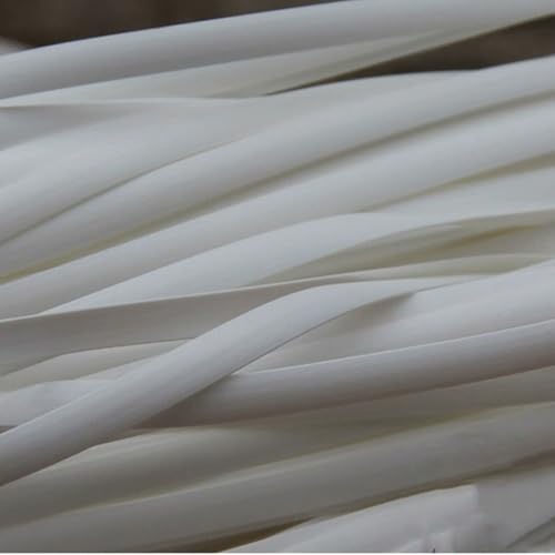 ZIUSFAC 60m Kunststoff Reparaturmaterial Synthetische Rattan Weben Material PE Rattan Weidenkorb-Reparaturmaterial Geflochtenem Rattan Rattan Möbel Befestigungsset(White) von ZIUSFAC