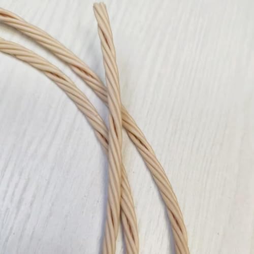 ZIUSFAC 65m Kunststoff Hanfseil Rattan-Reparaturmaterial Rattan Blumentopf Gewebtes Material Korbgeflecht Reparaturmaterial Schnur Für Bindung Handwerk(Wood) von ZIUSFAC