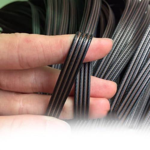 ZIUSFAC Handgewebtes Rattan Synthetisches Rattan Flach Rattan Reparaturmaterial Kunststoff Korbgeflecht Reparaturmaterial Für MöBel Gewebtes Material(Black Coffee) von ZIUSFAC