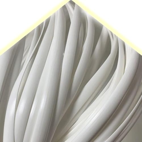 ZIUSFAC Weiß Wicker Repair Material Kit Kunststoff Gewebtes Rattan-Reparaturmaterial Flaches RattanstäBchen Reparaturmaterial Für Gartenmöbel(White) von ZIUSFAC