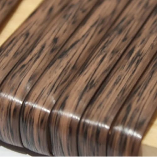 ZIUSFAC Weiß Wicker Repair Material Kit Kunststoff Gewebtes Rattan-Reparaturmaterial Flaches RattanstäBchen Reparaturmaterial Für Gartenmöbel(Wood Grain Brown) von ZIUSFAC