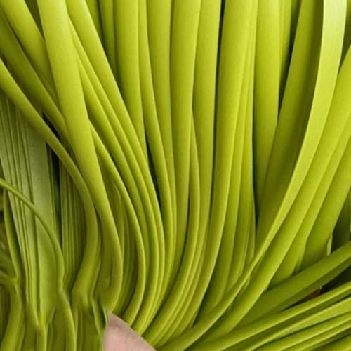 ZIUSFAC Weiß Wicker Repair Material Terrassenmöbel Rattan-Reparaturmaterial Flaches Kunststoff Flechtmaterial PE Weiden-Reparaturmaterial 60m(Grass Green) von ZIUSFAC