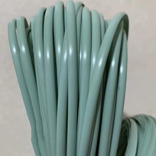 ZIUSFAC Weiß Wicker Repair Material Terrassenmöbel Rattan-Reparaturmaterial Flaches Kunststoff Flechtmaterial PE Weiden-Reparaturmaterial 60m(Mint Blue) von ZIUSFAC