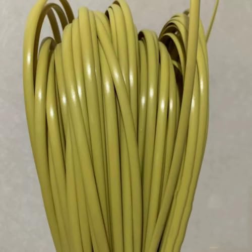 ZIUSFAC Weiß Wicker Repair Material Terrassenmöbel Rattan-Reparaturmaterial Flaches Kunststoff Flechtmaterial PE Weiden-Reparaturmaterial 60m(Yellow) von ZIUSFAC