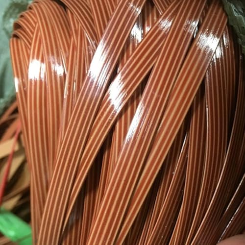 ZIUSFAC Wicker Repair Material Kit 500g 8 Mm De Large Kunststoff-Rattan-Reparaturmaterial Flaches Gewebtes Rattan Für Gartenmöbel(Brown) von ZIUSFAC