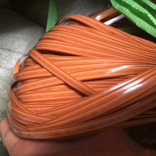 ZIUSFAC Wicker Repair Material Kit 500g 8 Mm De Large Kunststoff-Rattan-Reparaturmaterial Flaches Gewebtes Rattan Für Gartenmöbel(Brown 4) von ZIUSFAC