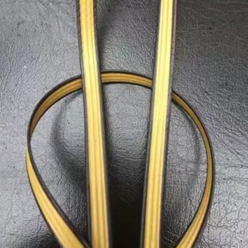 ZIUSFAC Wicker Repair Material Kit 500g 8 Mm De Large Kunststoff-Rattan-Reparaturmaterial Flaches Gewebtes Rattan Für Gartenmöbel(Gold/Black) von ZIUSFAC