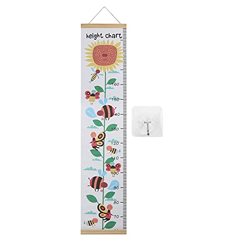Kinderwachstumsdiagramm abnehmbar hängende Wanddekoration Miser Lineal für Kinder (W03 Sonnenblume) von ZIXINNKC