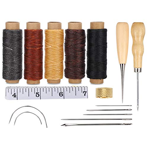 Leder Handnähung DIY -Nähen Craft Tool Dimble Messband Awl Accessoire Set für verschiedene Nähprojekte Leder Handnähung DIY -Nähen Craft Tool Dimble Messband Awl Accessoire Set für verschiedene Nähprojekte von ZIXINNKC