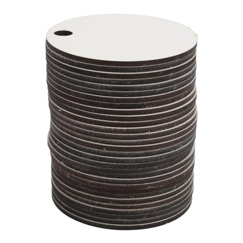 Wärmeübertragung Blankenname Platten DIY -Name Tag Blank Cup Card Dekoration 30pcs Wärme Sublimation Typenschild Home Parties Business Event Dichte Board (Runden) von ZIXINNKC
