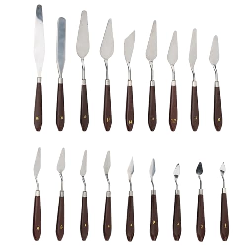ZIXINNKC Lackschaber Messer exquisites Kunststoffgriff Ölmalwerkzeugkunstversorgungen für verschiedene Gemälde ZIXINNKC Lackschaber Messer exquisites Kunststoffgriff Ölmalwerkzeugkunstversorgungen für verschiedene Gemälde von ZIXINNKC
