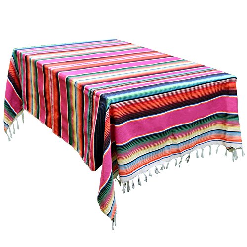 Aparty4u 150x215cm Colorful Mexikanische Tischdecke Decken Quaste aus Baumwolle Sarape Tisch Cover für Mexikanischen Party Home Hochzeit Dekoration Aparty4u 150x215cm Colorful Mexikanische Tischdecke Decken Quaste aus Baumwolle Sarape Tisch Cover für Mexikanischen Party Home Hochzeit Dekoration von ZIYUEZIKUN