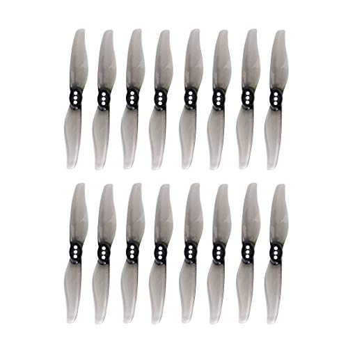 Blade Propeller 8 Pairs/Fit for Hurricane 3018 3x1,8 3 Zoll 2-Paddel Propeller 1,5mm/2,0mm Loch T Halterung for RC Drone FPV Racing Zahnstocher Rahmen ,Quick Release Propellers ( Color : 1.5mm Grey ) von ZIxmix
