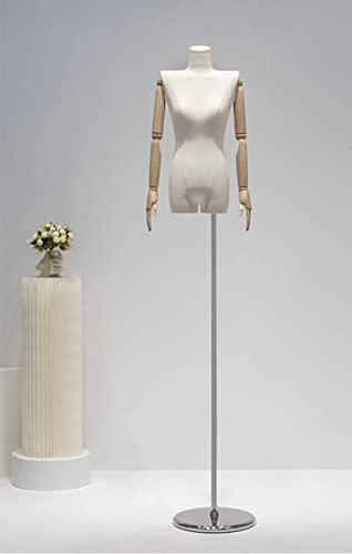 ZJFHEYUO Schneiderpuppe, weiblicher Torso, weiblicher Torso, Schneiderpuppe, Puppenkörper mit dickem Metallsockel, Verstellbarer Ständer zum Nähen, Schneiderinnen, Kleiderschmuck ZJFHEYUO Schneiderpuppe, weiblicher Torso, weiblicher Torso, Schneiderpuppe, Puppenkörper mit dickem Metallsockel, Verstellbarer Ständer zum Nähen, Schneiderinnen, Kleiderschmuck von ZJFHEYUO