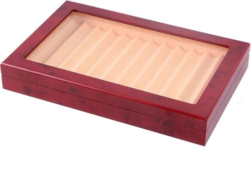 ZJGFCB Stift-Präsentationsbox aus Holz, große Organizer-Box mit Schublade und Glasfenster zum Sammeln von Stiften, ideale Aufbewahrungslösung für Männer, Väter, Freunde (Größe: 1 Schicht - 12 Fächer ZJGFCB Stift-Präsentationsbox aus Holz, große Organizer-Box mit Schublade und Glasfenster zum Sammeln von Stiften, ideale Aufbewahrungslösung für Männer, Väter, Freunde (Größe: 1 Schicht - 12 Fächer von ZJGFCB