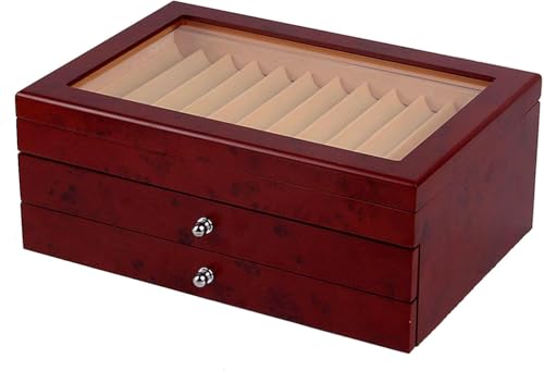 ZJGFCB Stift-Präsentationsbox aus Holz, große Organizer-Box mit Schublade und Glasfenster zum Sammeln von Stiften, ideale Aufbewahrungslösung für Männer, Väter, Freunde (Größe: 3 Ebenen, 34 Fächer ZJGFCB Stift-Präsentationsbox aus Holz, große Organizer-Box mit Schublade und Glasfenster zum Sammeln von Stiften, ideale Aufbewahrungslösung für Männer, Väter, Freunde (Größe: 3 Ebenen, 34 Fächer von ZJGFCB