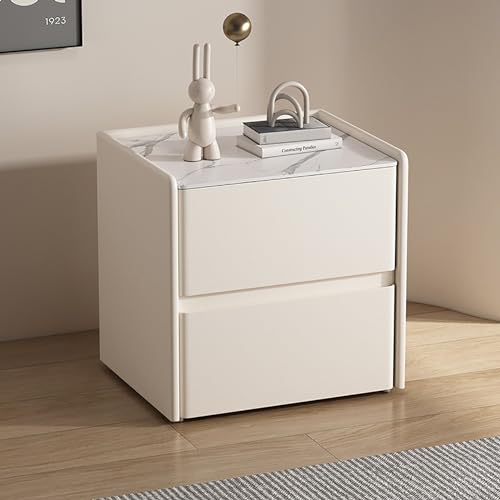 Moderner minimalistischer Nachttisch aus Massivholz für das Schlafzimmer mit Schieferplatte, Kommode für das Schlafzimmer, Schubladenschrank, Nachttisch aus Holz, weißer Nachttisch, Aufbewahrungsschr Moderner minimalistischer Nachttisch aus Massivholz für das Schlafzimmer mit Schieferplatte, Kommode für das Schlafzimmer, Schubladenschrank, Nachttisch aus Holz, weißer Nachttisch, Aufbewahrungsschr von ZJHESXV