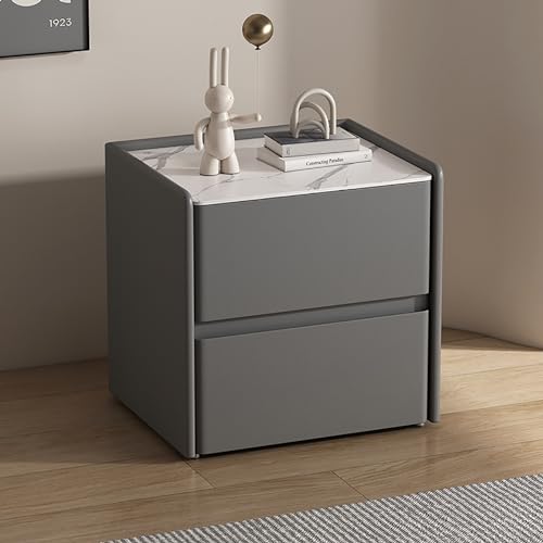 Moderner minimalistischer Nachttisch aus Massivholz für das Schlafzimmer mit Schieferplatte, Kommode für das Schlafzimmer, Schubladenschrank, Nachttisch aus Holz, weißer Nachttisch, Aufbewahrungsschr Moderner minimalistischer Nachttisch aus Massivholz für das Schlafzimmer mit Schieferplatte, Kommode für das Schlafzimmer, Schubladenschrank, Nachttisch aus Holz, weißer Nachttisch, Aufbewahrungsschr von ZJHESXV