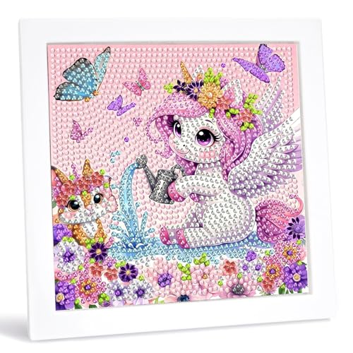 ZJKUBOIS Diamond Painting Mit Holzrahmen, DIY Diamond Painting Einhorn Bastelset für Mädchen Kinder, Bilder Einhorn Eichhörnchen 15x15cm, Diamant Bilder Arts Craft für Home Wand Decor ZJKUBOIS Diamond Painting Mit Holzrahmen, DIY Diamond Painting Einhorn Bastelset für Mädchen Kinder, Bilder Einhorn Eichhörnchen 15x15cm, Diamant Bilder Arts Craft für Home Wand Decor von ZJKUBOIS