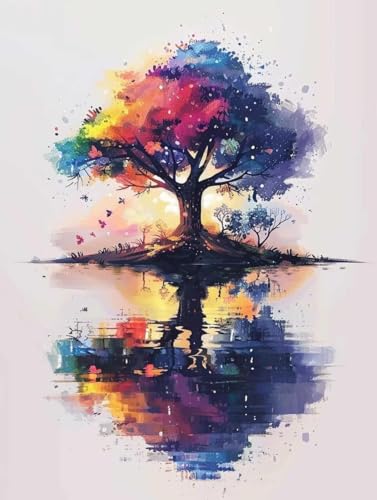 Diamond Painting Baum, Farbe Diamond Painting Erwachsene Groß XXL 80x110cm, 5D DIY Eckige Steine Diamant Malerei Bilder Erwachsene Mosaik Bastelset für Zimmer Deko Wohnzimmer, Geschenke -zjn25064K Diamond Painting Baum, Farbe Diamond Painting Erwachsene Groß XXL 80x110cm, 5D DIY Eckige Steine Diamant Malerei Bilder Erwachsene Mosaik Bastelset für Zimmer Deko Wohnzimmer, Geschenke -zjn25064K von ZJNBBDOU