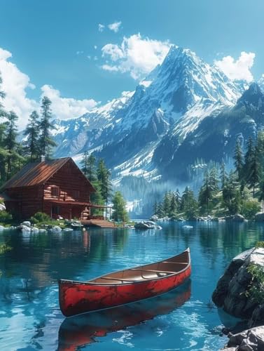 Diamond Painting Berg, Landschaft Diamond Painting Erwachsene Groß XXL 40x55cm, 5D DIY Eckige Steine Diamant Malerei Bilder Erwachsene Mosaik Bastelset für Zimmer Deko Wohnzimmer, Geschenke -zjn2506F9 Diamond Painting Berg, Landschaft Diamond Painting Erwachsene Groß XXL 40x55cm, 5D DIY Eckige Steine Diamant Malerei Bilder Erwachsene Mosaik Bastelset für Zimmer Deko Wohnzimmer, Geschenke -zjn2506F9 von ZJNBBDOU